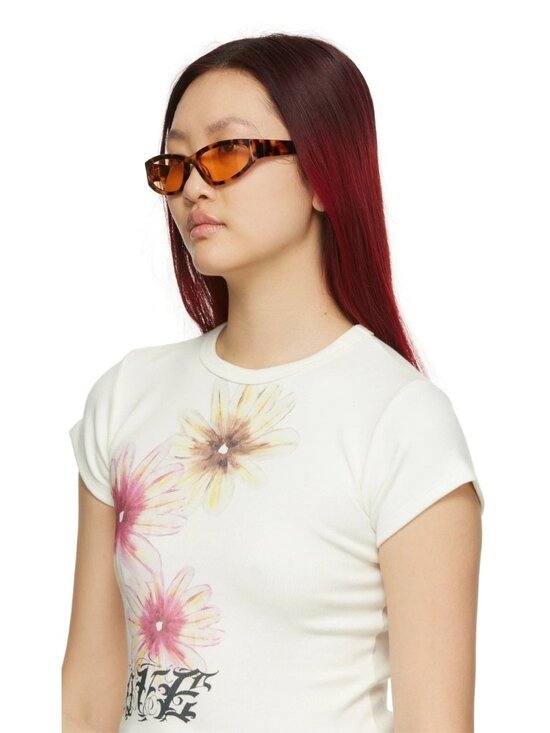 Flatlist x Veneda Carter Daze Sunglasses in Tortoiseshell main image 6